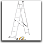 Industrial Double Aluminum Ladder 2×10