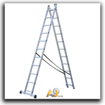 Industrial Double Aluminum Ladder 2×14