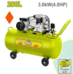 200-liter belt-driven air compressor, single phase - Image 2