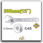 Chrome Adjustable Wrench 12"