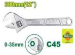 Chrome Adjustable Wrench 12" - Image 2