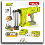 Cordless Nail Gun 5cm – 1B x 2Ah 20V + Charger (F50)