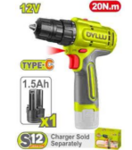 Cordless Drill 12V – 2 Speed – 1B x 1.5Ah - Image 2