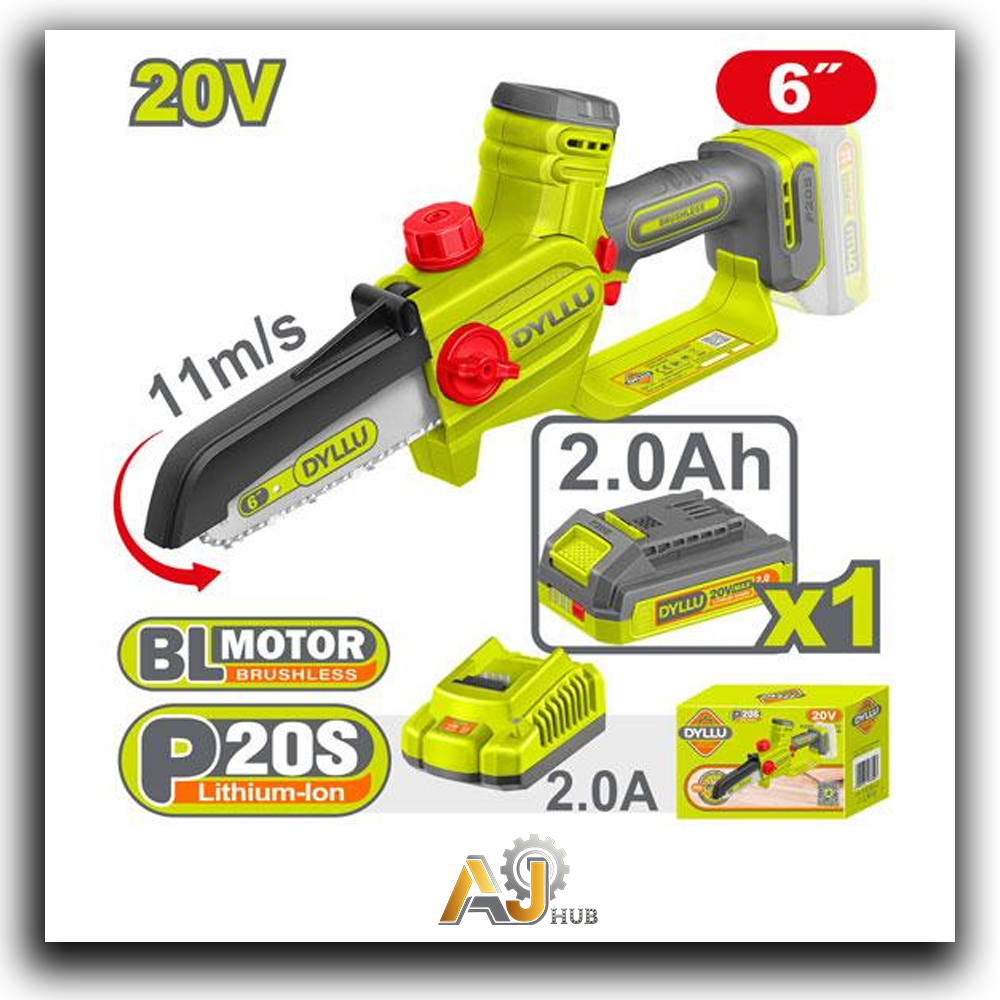 DTCLP562- Cordless Chainsaw 6" – 1B x 2Ah 20V + Charger - Image 1