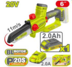 Cordless Chainsaw 6" – 1B x 2Ah 20V + Charger - Image 2