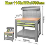 Tool table with drawers and shelf - Image 2