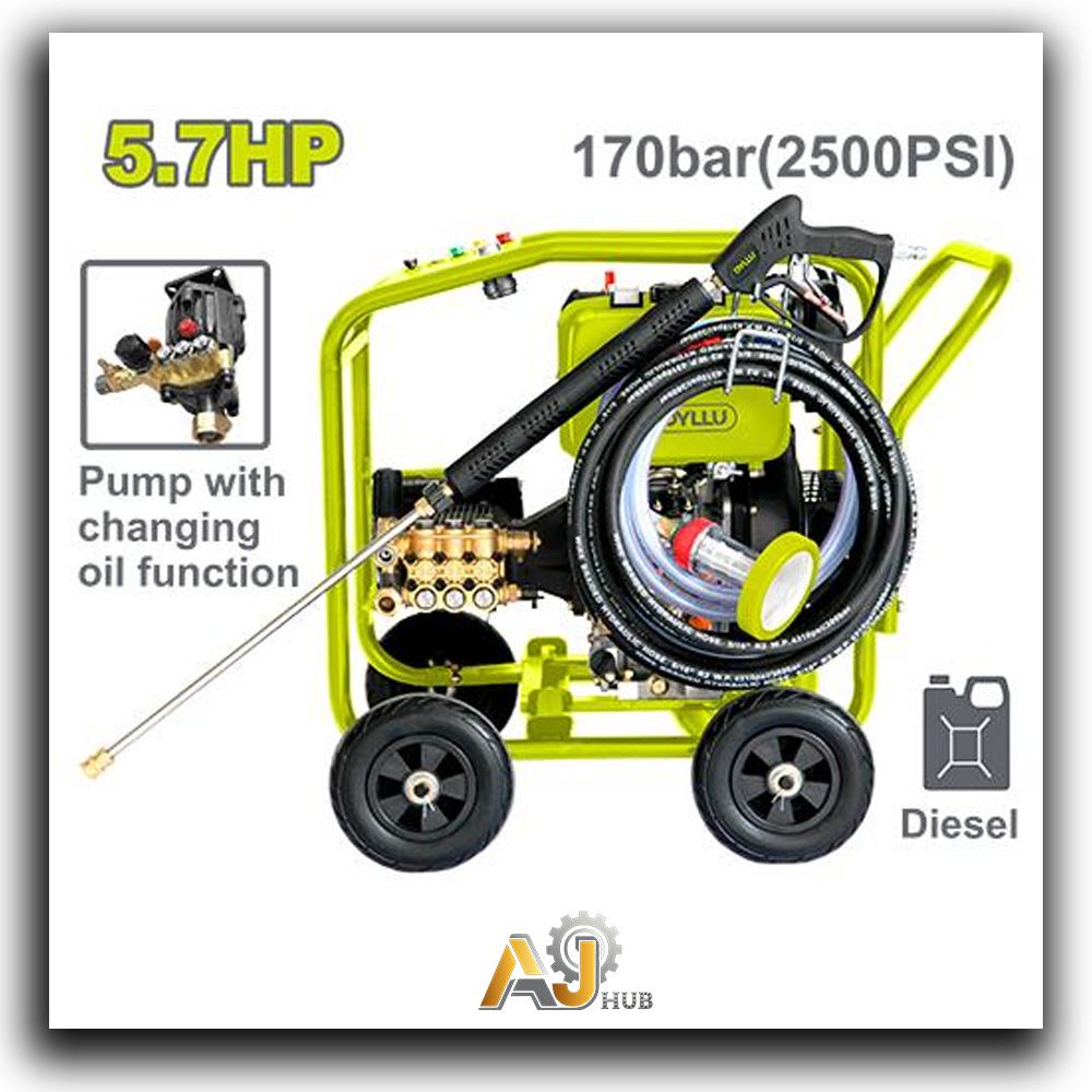 DTDPS1A25- Diesel Pressure Washer – 170 Bar – 5.7HP - Image 1