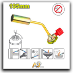 Copper burner head for gas cylinder, 195 mm
