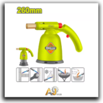 Gas burner head for cylinder with igniter, first door (No. 1)