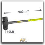 Steel hammer with fiberglass handle