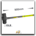 Steel hammer with fiberglass handle