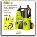 Pressure Washer – 1600W, 130 Bar + 2-in-1 Vacuum Cleaner – 800W