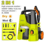 Pressure Washer – 1600W, 130 Bar + 2-in-1 Vacuum Cleaner – 800W - Image 2