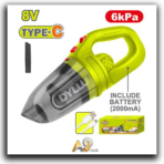 Rechargeable Car Vacuum Cleaner – 8V Type C