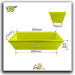 10" Plastic Concrete Mixing Pan