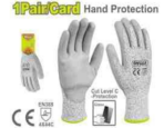 Gray cut-resistant dipping gloves - Image 2