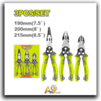 3-Piece Industrial Pliers Set – First Quality