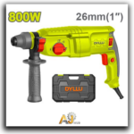 “Industrial electric drill, 800 watts, 26 mm.” SDS plus