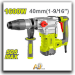 1600W Max Rotary Hammer Drill & Demolition Hammer