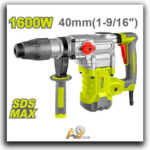 1600W Max Rotary Hammer Drill & Demolition Hammer