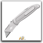 Folding aluminum utility knife