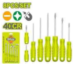 8-Piece Screwdriver Set on Card - Image 2