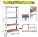 Storage shelving unit with 5 shelves 180*90*40 cm - Image 2
