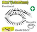 Wafer Head Collated Screws, 3.5 × 25 mm - Image 2