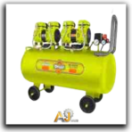 100L Silent Twin-Head Oil-Free Air Compressor