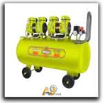 100L Silent Twin-Head Oil-Free Air Compressor