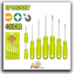 8-Piece Screwdriver Set on Card