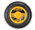 Concrete Wheelbarrow Wheel – Solid Rubber - Image 2